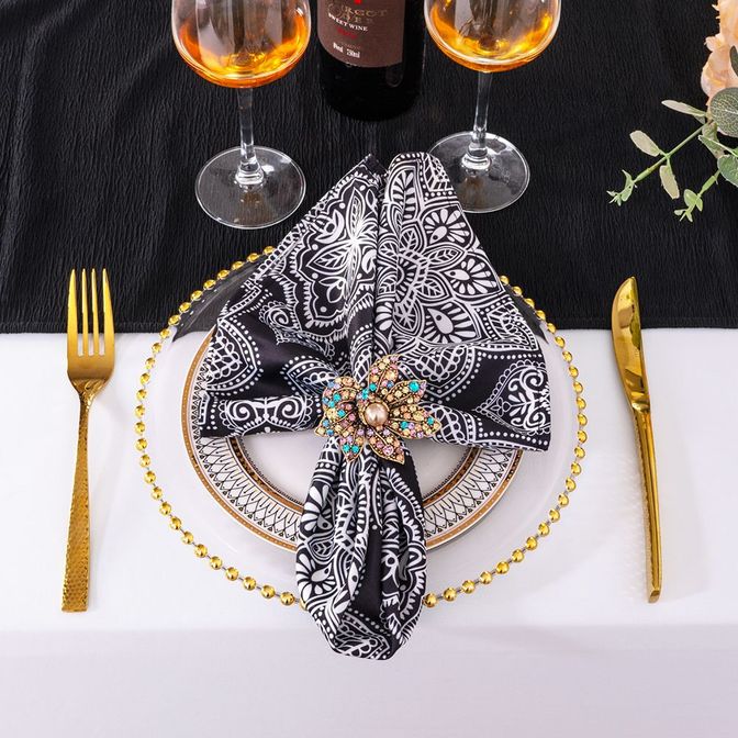 Henna Scuba (WrinkleFree) Napkins Wholesale Non Iron Scuba Polyester Napkin Wedding Linens Inc.
