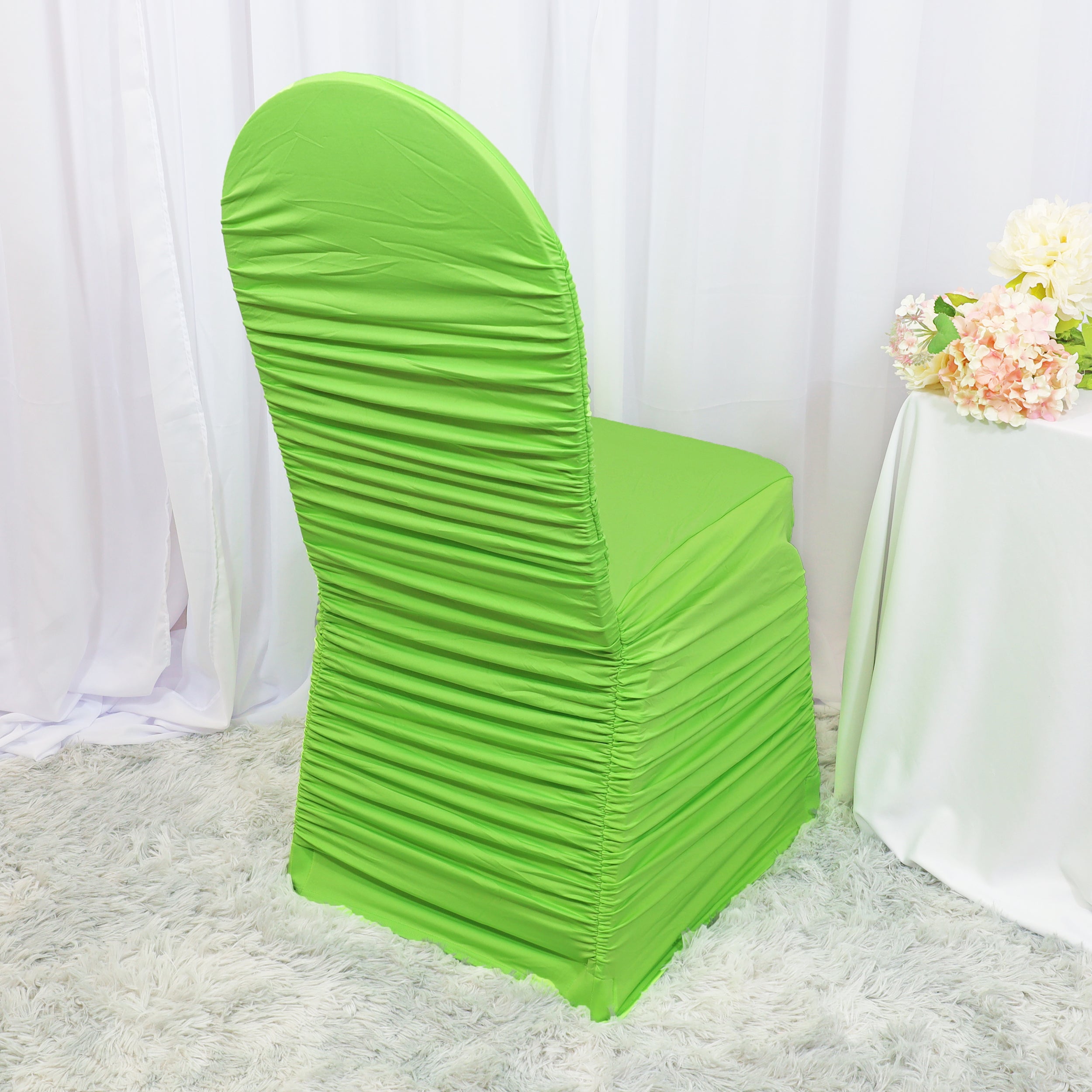 Chair Sashes Apple Green Spandex Chair Covers Rouge Spandex