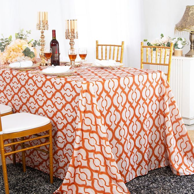 Miramar printed Scuba (Wrinkle-Free) Tablecloths orange Wholesale Scuba ... Miramar printed Scuba (Wrinkle-Free) Tablecloths orange Wholesale Scuba ...