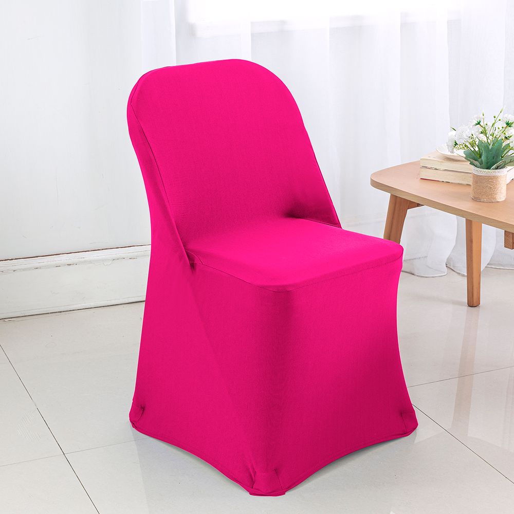 Premium Spandex (220 GSM) Folding Chair Cover Fuchsia (1pc)