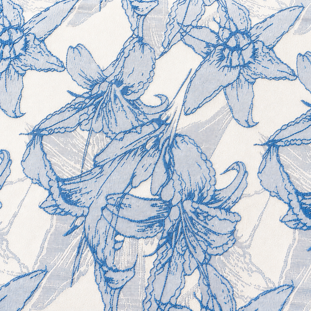 Floral Reef Jacquard Polyester