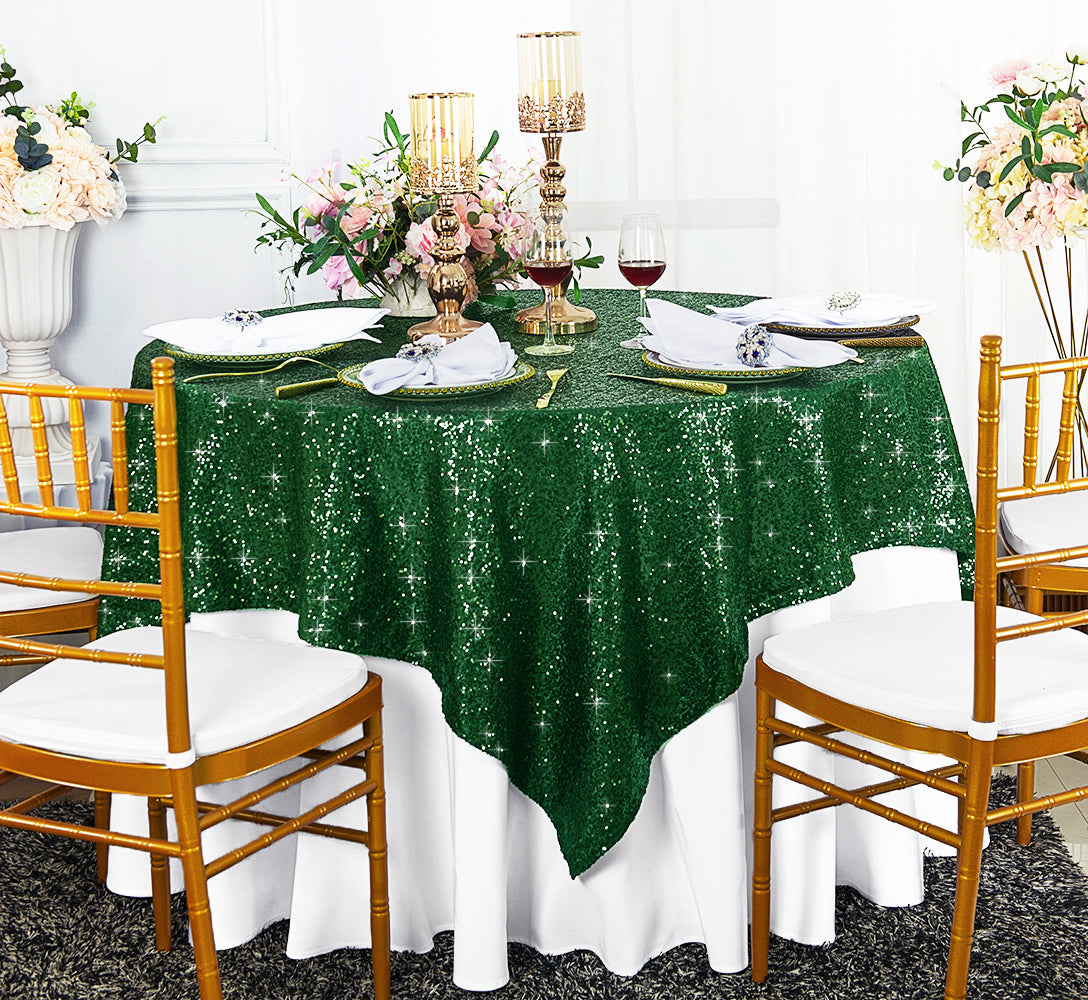 Green Tablecloths discount for Wedding or Event