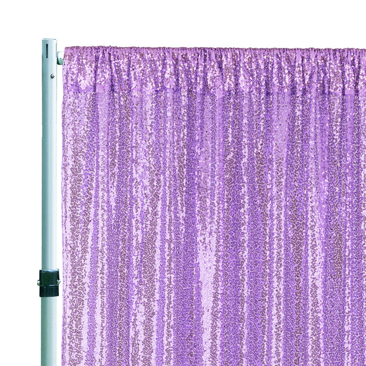 Cortina de fondo para eventos con red brillante de lentejuelas de 12 pies x 52 pulgadas (alto x ancho), panel de cortina de fondo - azul bebé (1 unidad)