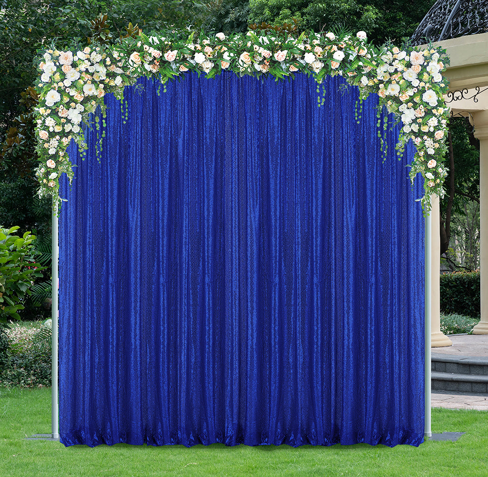 Cortina de fondo para eventos con red brillante de lentejuelas de 12 pies x 52 pulgadas (alto x ancho), panel de cortina de fondo - azul bebé (1 unidad)