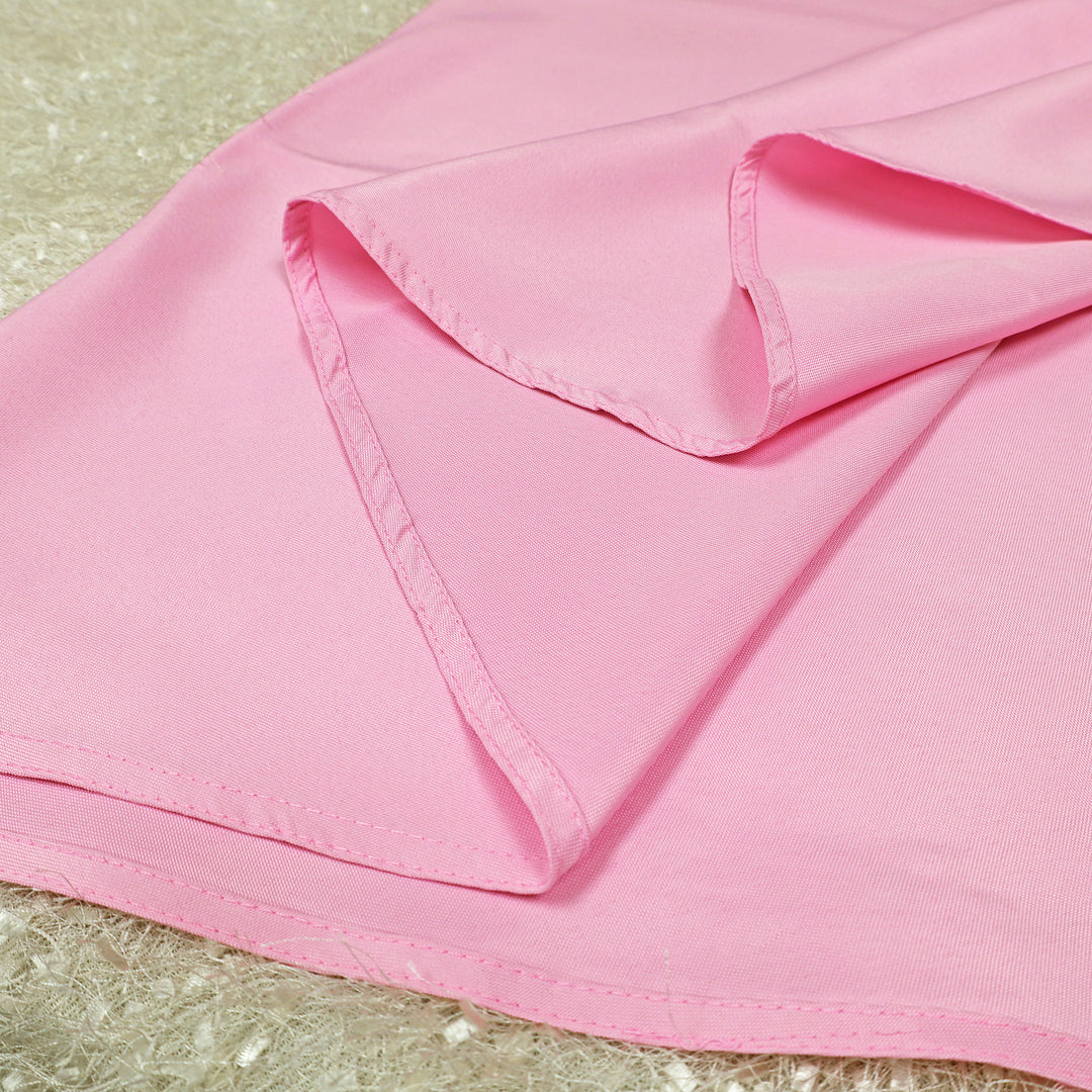90" Seamless Round Heavy Duty Premium Polyester  (240 GSM) Tablecloth - Pink (1pc)