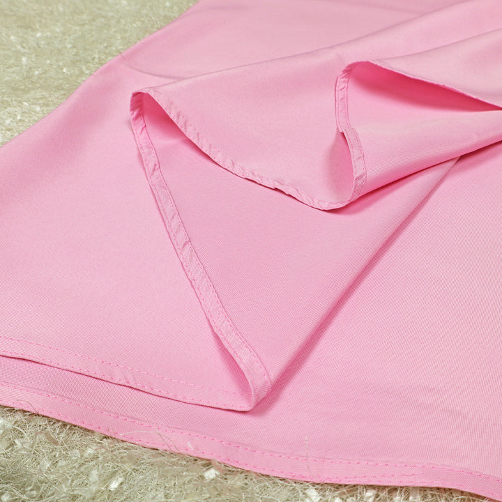 90" Seamless Round Heavy Duty Premium Polyester  (240 GSM) Tablecloth - Pink (1pc)