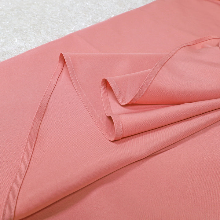 108" Seamless Round Premium Polyester (240 GSM) Tablecloth - Rose Pink (1pc)