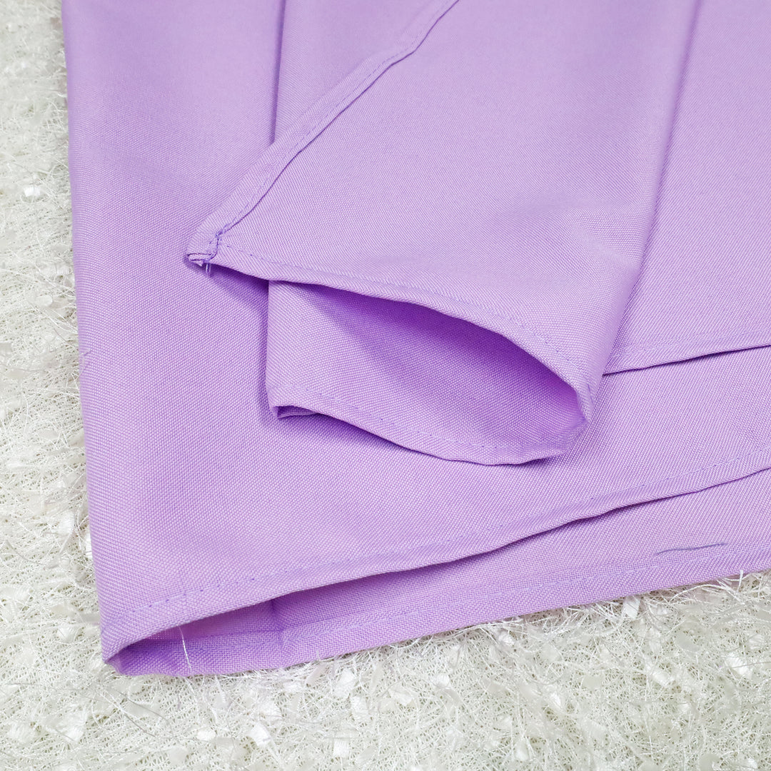 Adornos de mesa cuadrados de poliéster de 72 "x 72" - Lavanda (1 pieza)