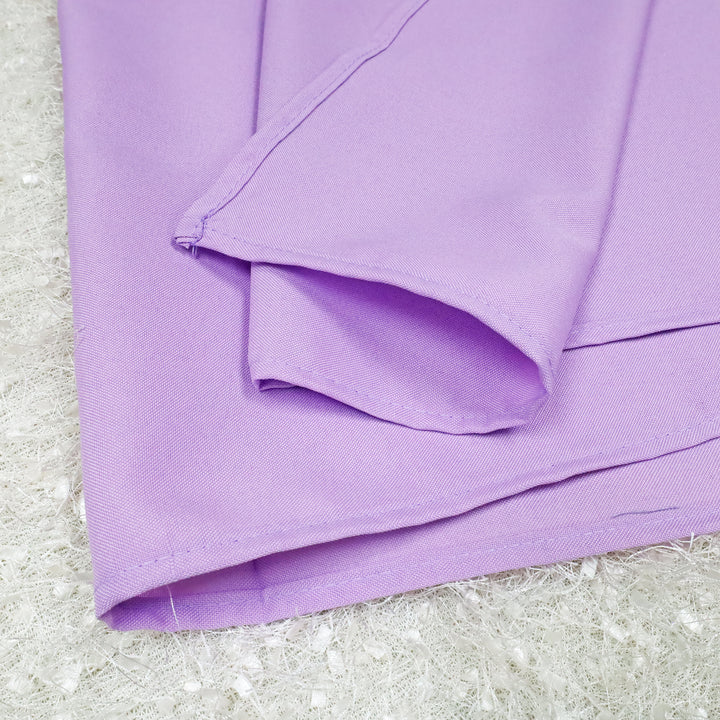 Adornos de mesa cuadrados de poliéster de 72 "x 72" - Lavanda (1 pieza)