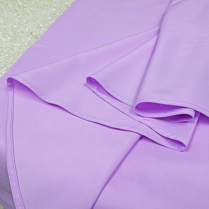 Manteles redondos de poliéster resistentes de 90" - Lavanda (1 pieza)