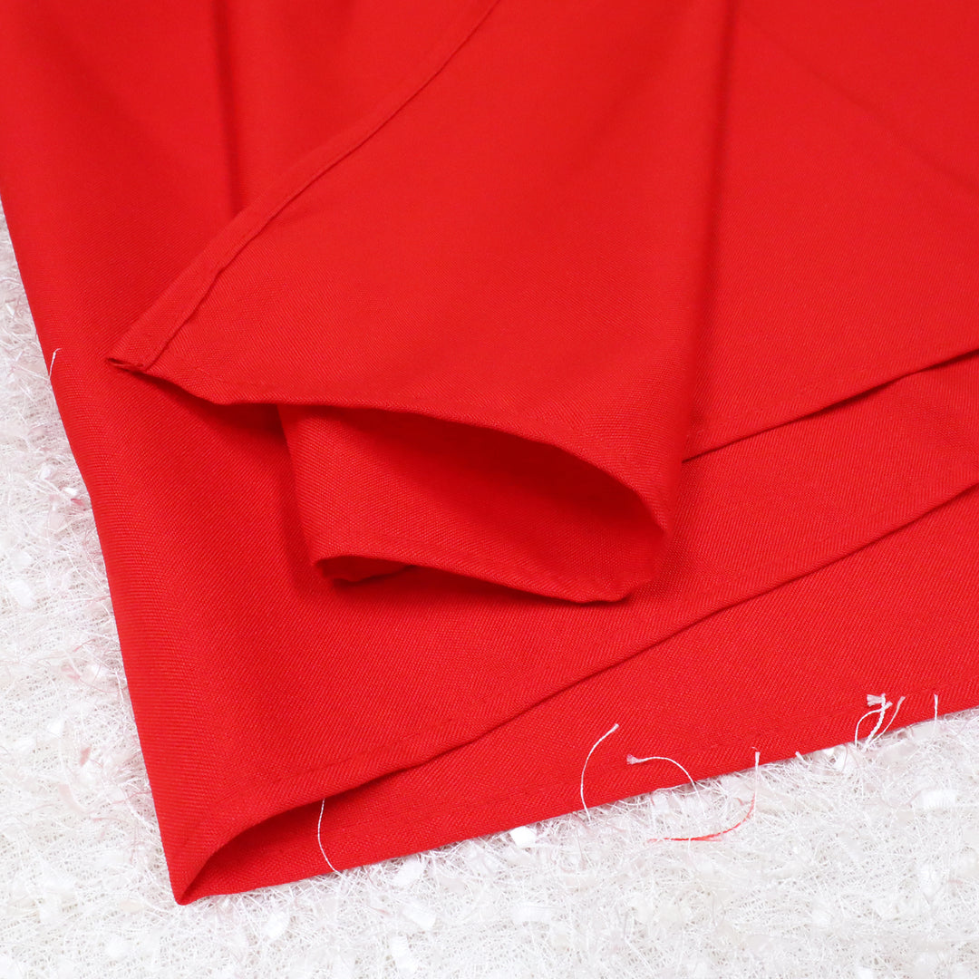 Nappes rectangulaires en polyester 90"x132" - Rouge (1pc)