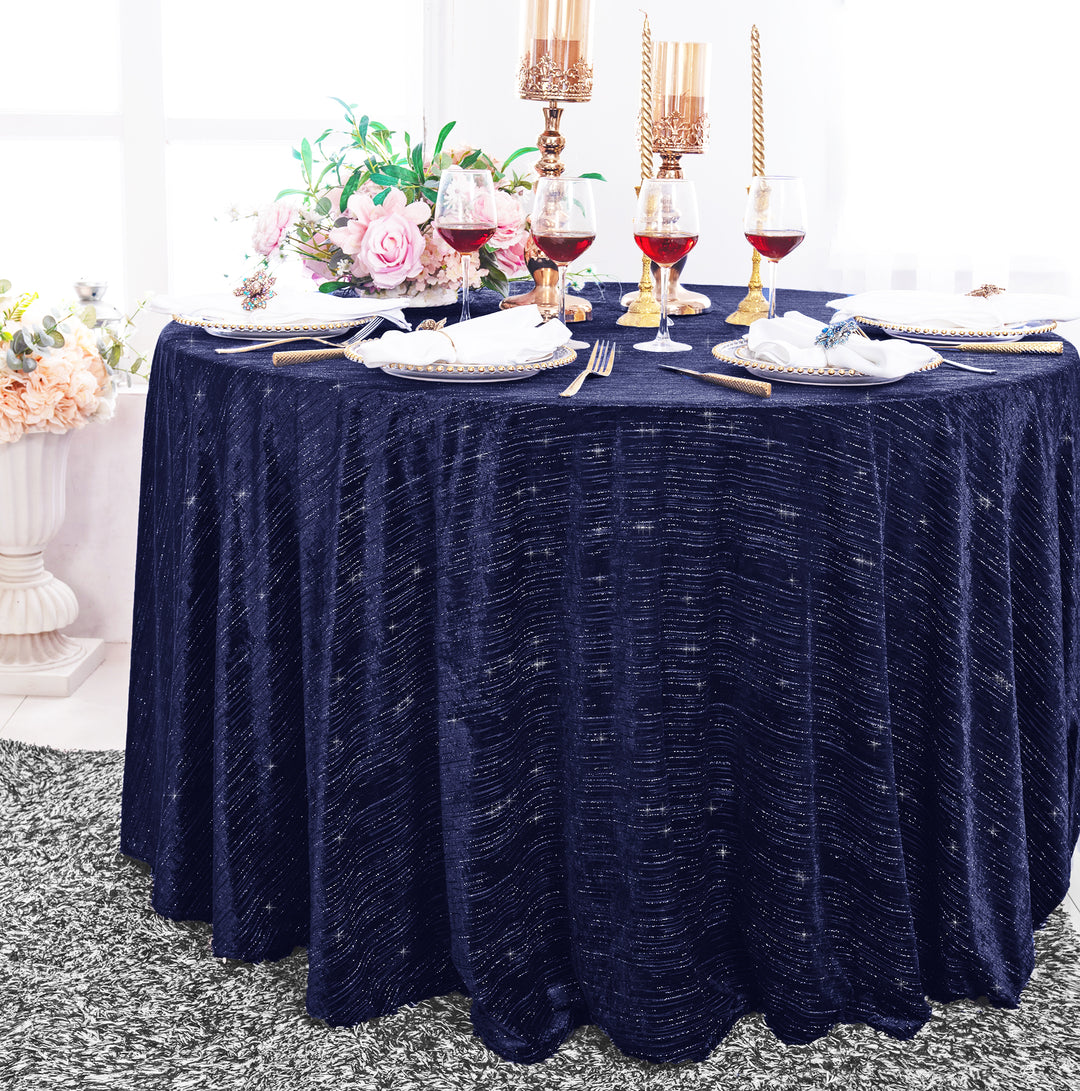 Metallic Tablecloth Ruched 132