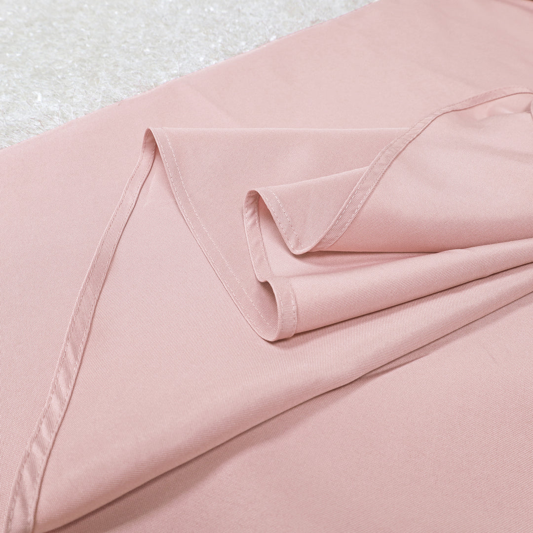 Mantel redondo de poliéster de 120" - Blanco (1 pieza)