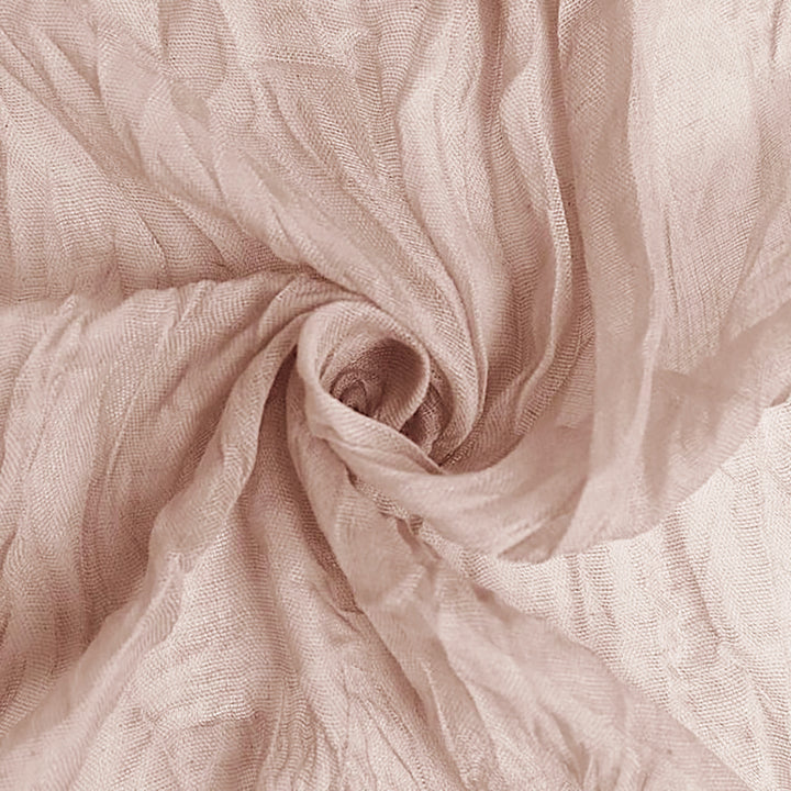 10 ft x 38" Premium Gauze Cheesecloth Table Runner - Blush Pink/Rose Gold (1pc)
