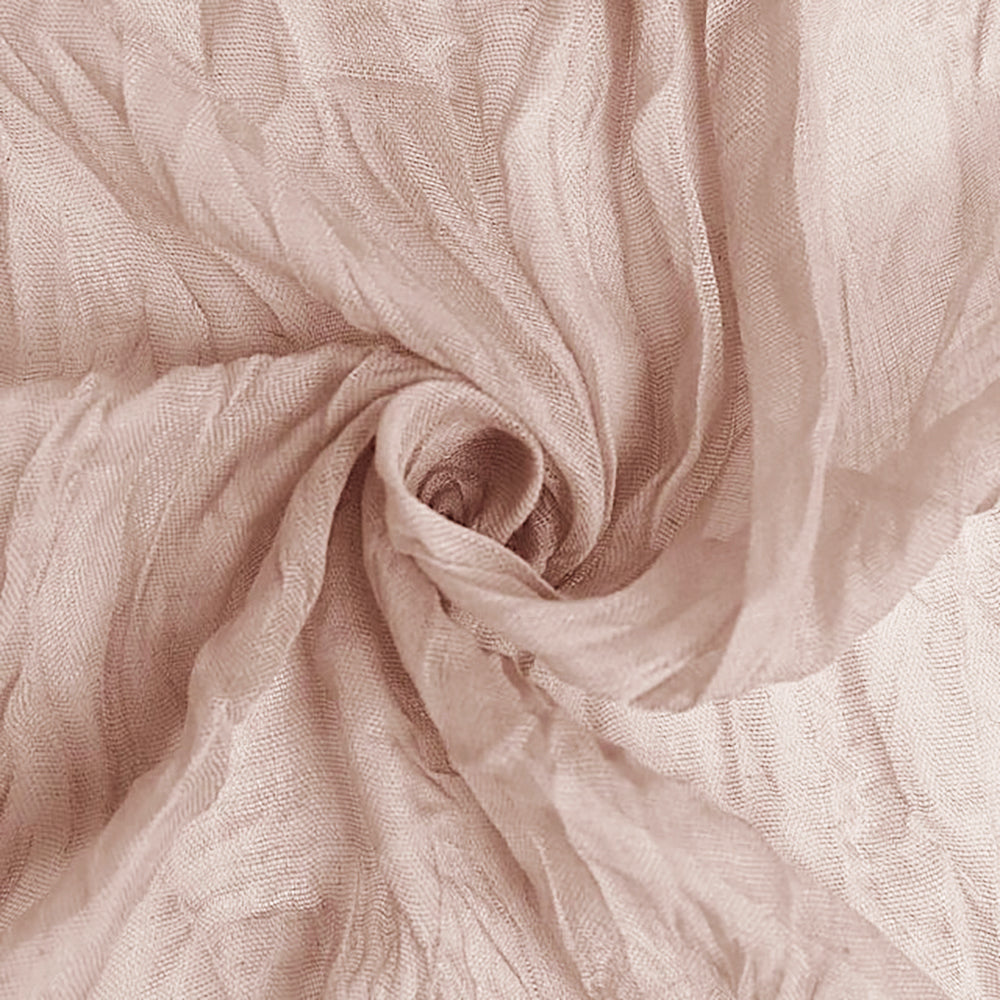 20 ft x 38" Premium Gauze Cheesecloth Wedding Arch Ceiling Drapery - Blush Pink/Rose Gold (1pc)