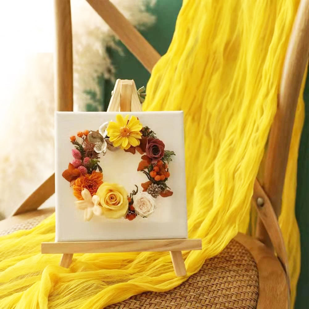 20 ft x 38" Premium Gauze Cheesecloth Wedding Arch Ceiling Drapery - Canary Yellow (1pc)