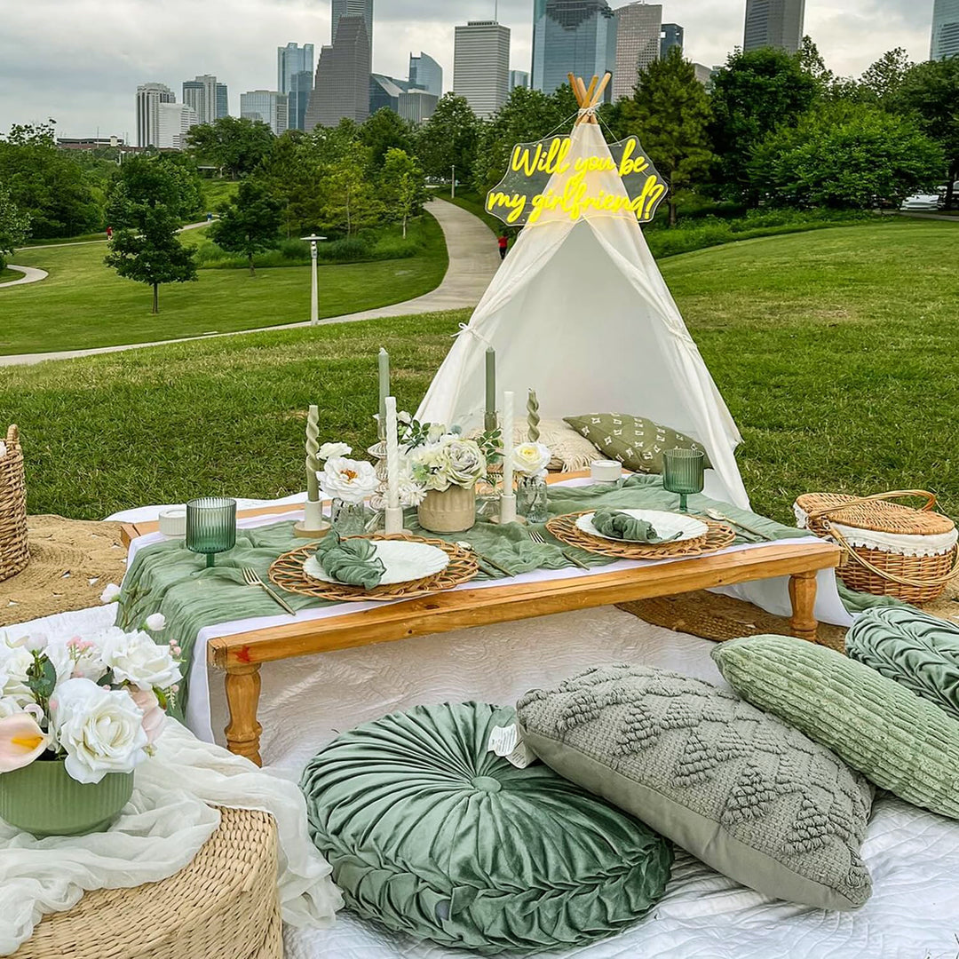 10 ft x 38" Premium Gauze Cheesecloth Table Runner - Dusty Sage (1pc)