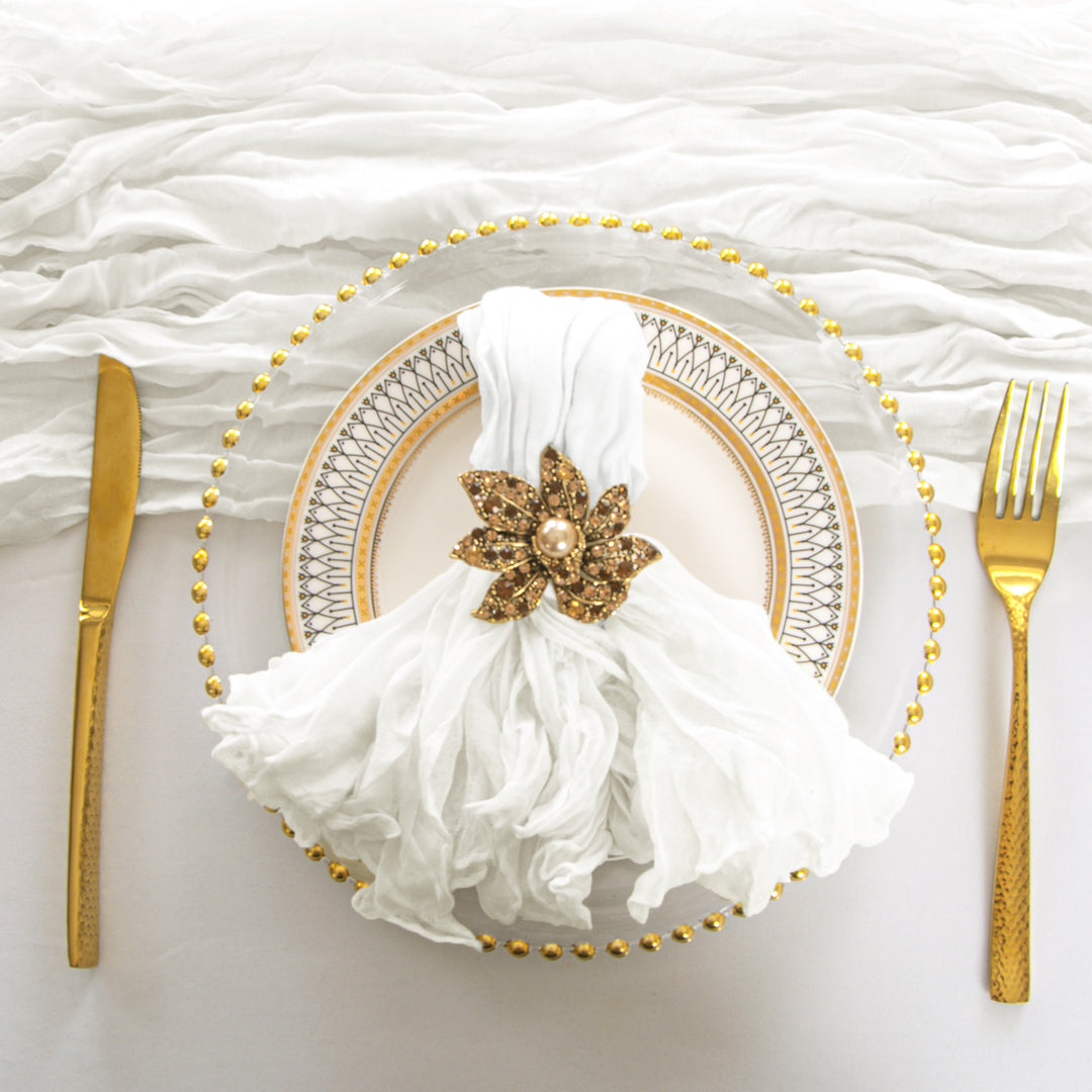 Sample 20"x20" Premium Gauze Cheesecloth Napkins - White (1pc)