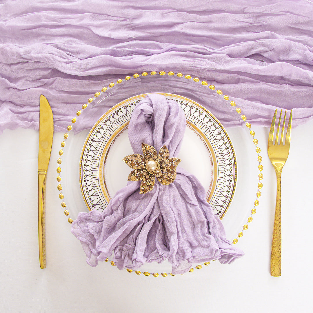 Sample 20"x20" Premium Gauze Cheesecloth Napkins - Lavender (1pc)