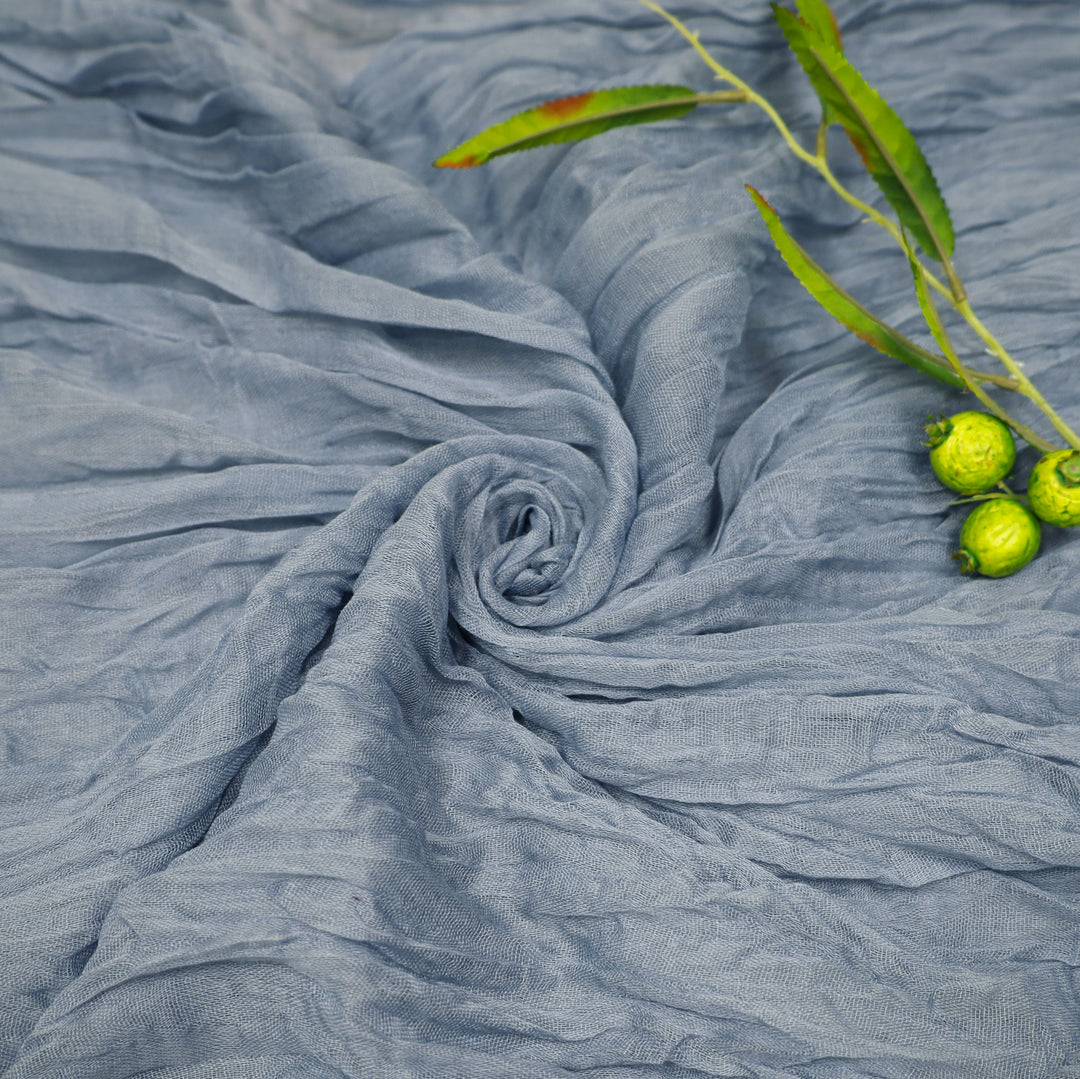 20 ft x 38" Premium Gauze Cheesecloth Wedding Arch Ceiling Drapery - Dusty Blue (1pc)