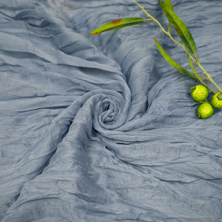 20 ft x 38" Premium Gauze Cheesecloth Wedding Arch Ceiling Drapery - Dusty Blue (1pc)