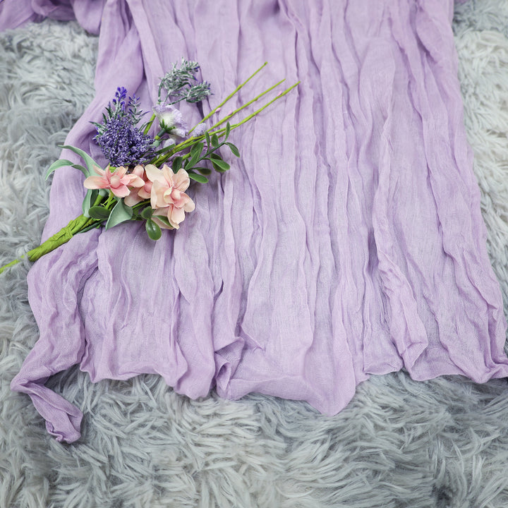 20 ft x 38" Premium Gauze Cheesecloth Wedding Arch Ceiling Drapery - Lavender (1pc)