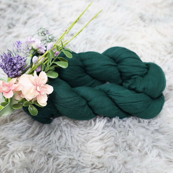 20 ft x 38" Premium Gauze Cheesecloth Wedding Arch Ceiling Drapery - Hunter Green/Holly Green (1pc)