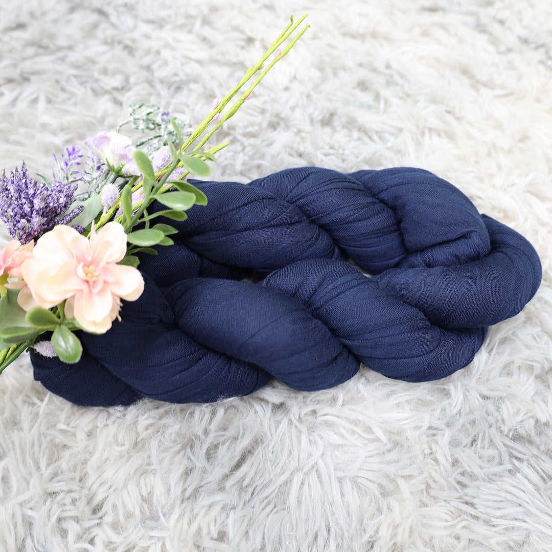 20 ft x 38" Premium Gauze Cheesecloth Wedding Arch Ceiling Drapery - Navy Blue (1pc)