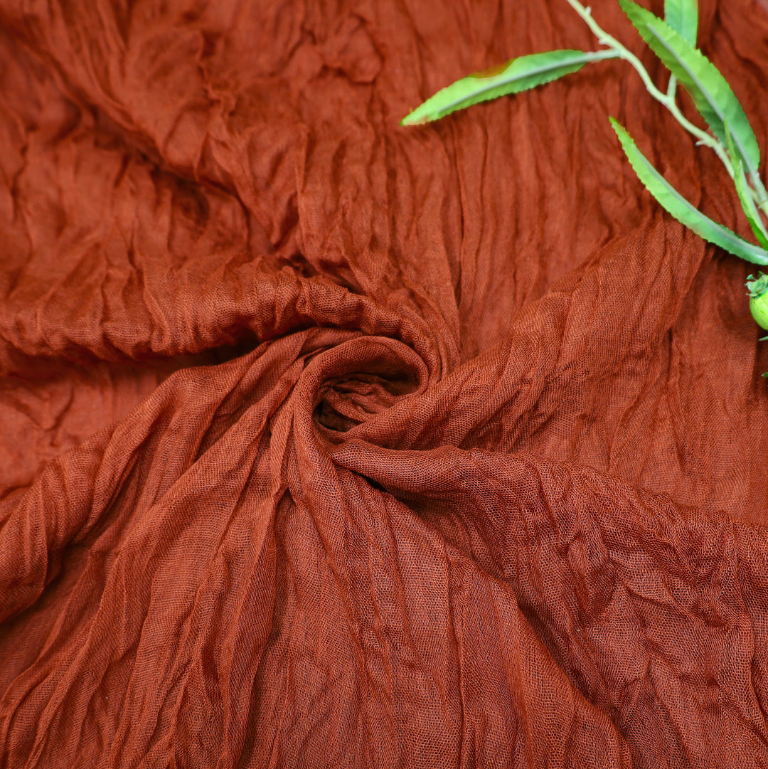 20 ft x 38" Premium Gauze Cheesecloth Wedding Arch Ceiling Drapery - Rust/Burnt Orange (1pc)