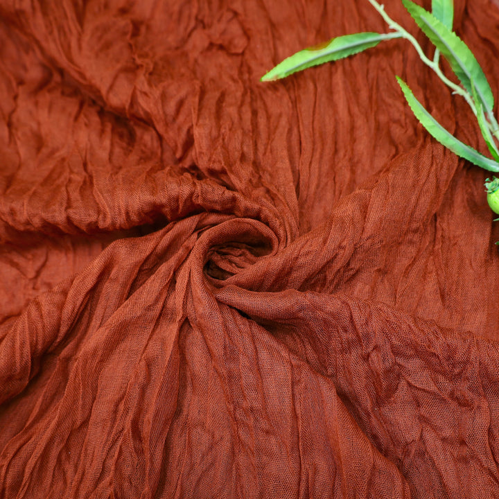 20 ft x 38" Premium Gauze Cheesecloth Wedding Arch Ceiling Drapery - Rust/Burnt Orange (1pc)