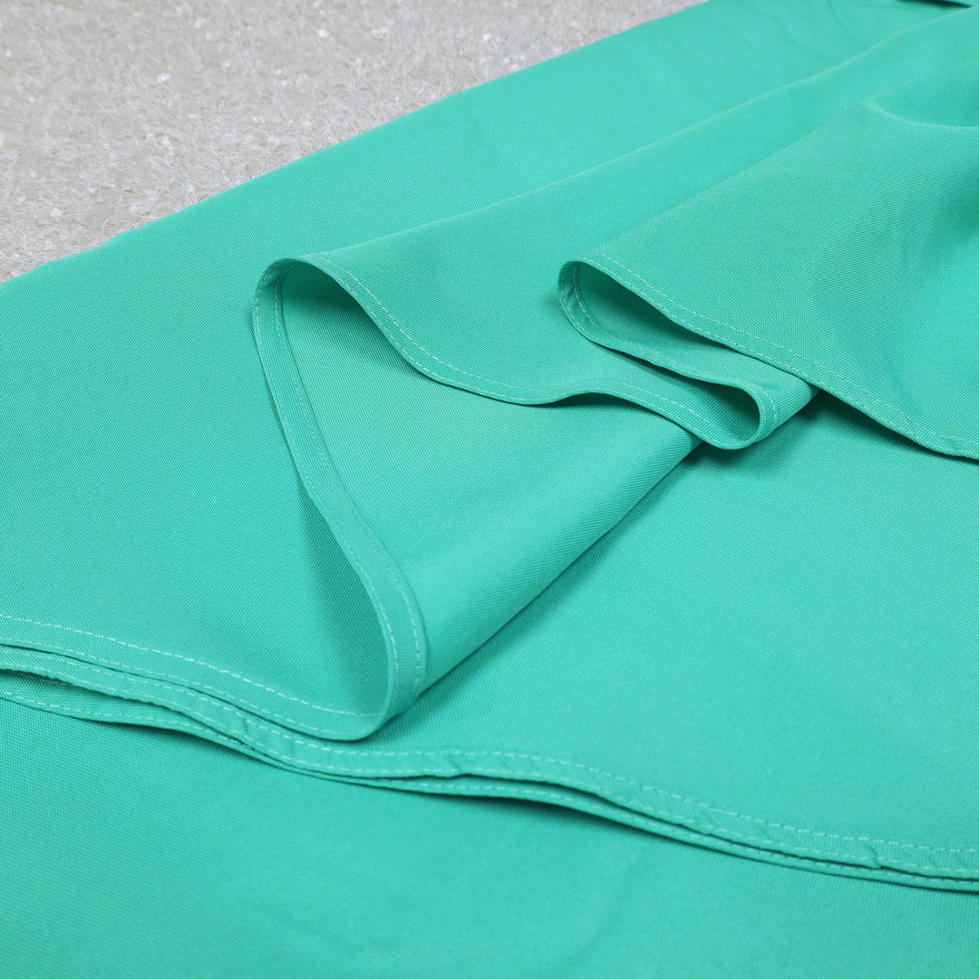 108" Seamless Round Premium Polyester (240 GSM) Tablecloth - Tiff Blue/Aqua Blue (1pc)