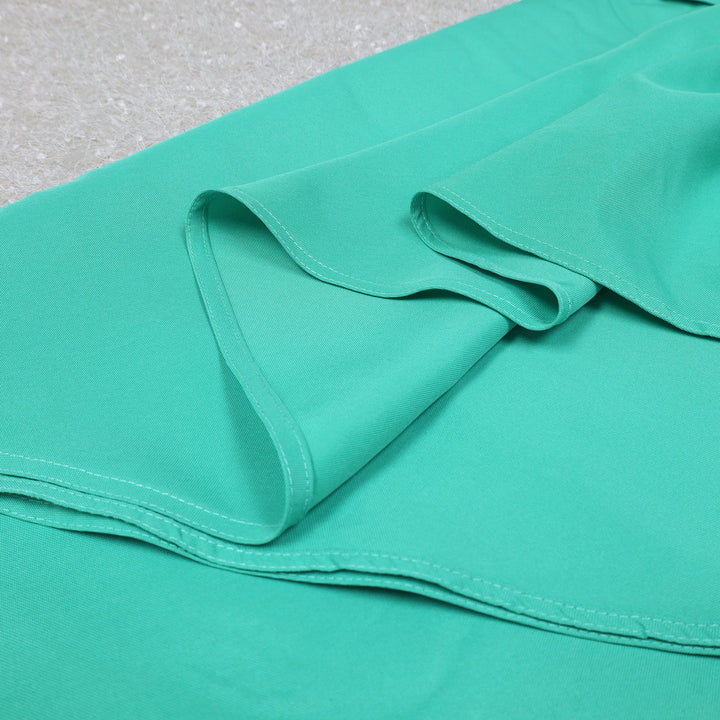 108" Seamless Round Premium Polyester (240 GSM) Tablecloth - Tiff Blue/Aqua Blue (1pc)