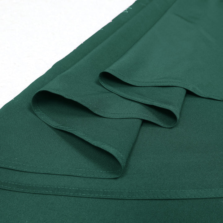 120" Seamless Round Premium Polyester (240 GSM) Tablecloth - Hunter Green/Holly Green (1pc/pk)