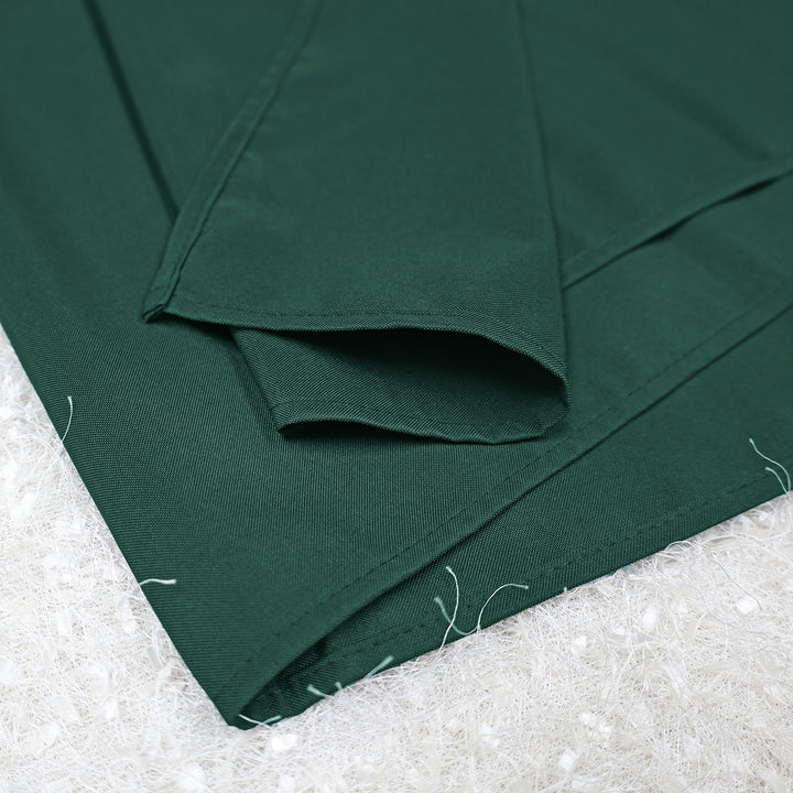 60"x120" Seamless Rectangular Premium Polyester (240 GSM) Tablecloth - Hunter Green/Holly Green (1pc)