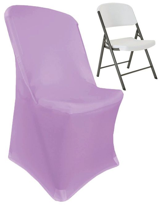 Premium Spandex (220 GSM) Lifetime Folding Chair Cover - Lilac (1pc)