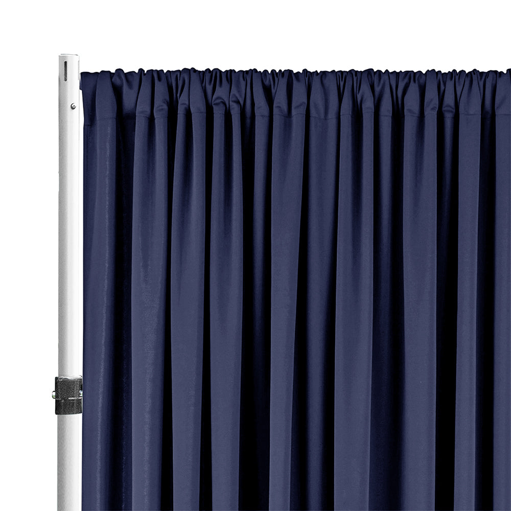 Drapé de fond d'événement sous-marine (sans plis), 12 pieds x 10 pieds (H x L), panneau de rideau de toile de fond - blanc (1 pièce)