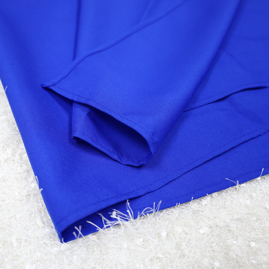 54"x54" Seamless Square Premium Polyester (240 GSM) Table Overlay Toppers - Royal Blue (1pc)