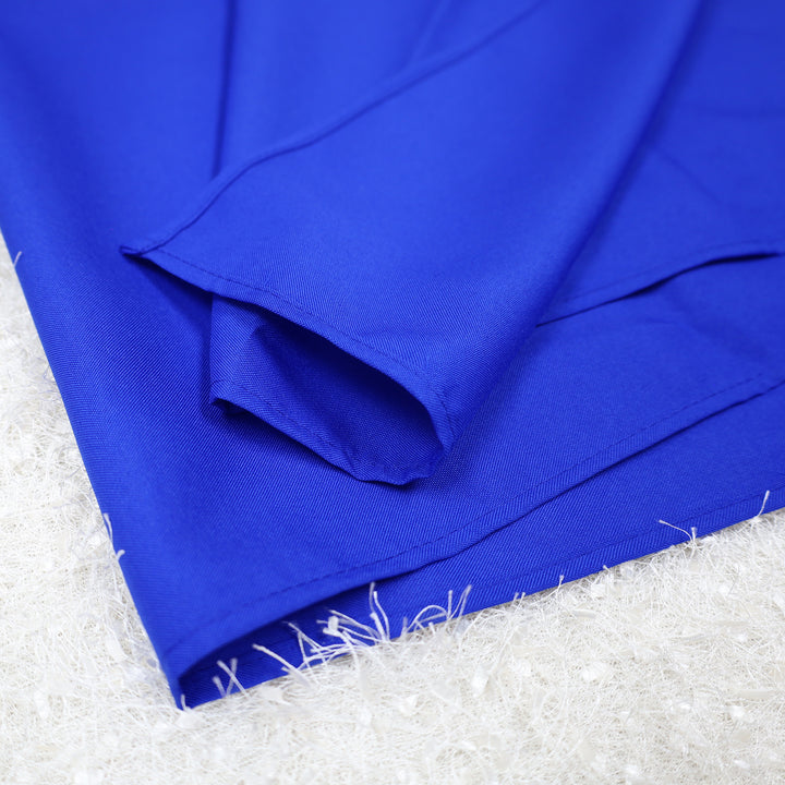 54"x54" Seamless Square Premium Polyester (240 GSM) Table Overlay Toppers - Royal Blue (1pc)