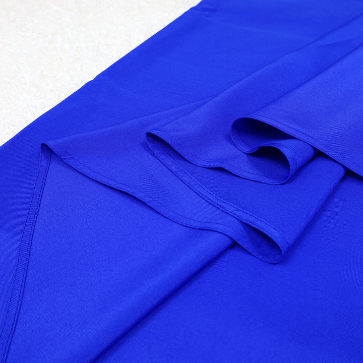 Nappe ronde en polyester 120" - Bleu roi (1pc)