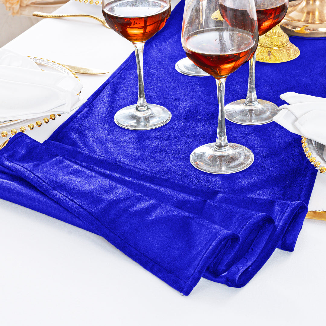 13"x108" Holland Velvet Table Runner - Royal Blue (1pc)