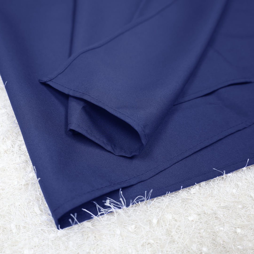 90"x132" Seamless Rectangular Economy Polyester Tablecloth - Navy Blue (1pc)