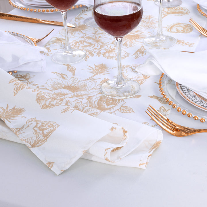 Chemins de table en polyester 13"x108" - Rouge (1pc)