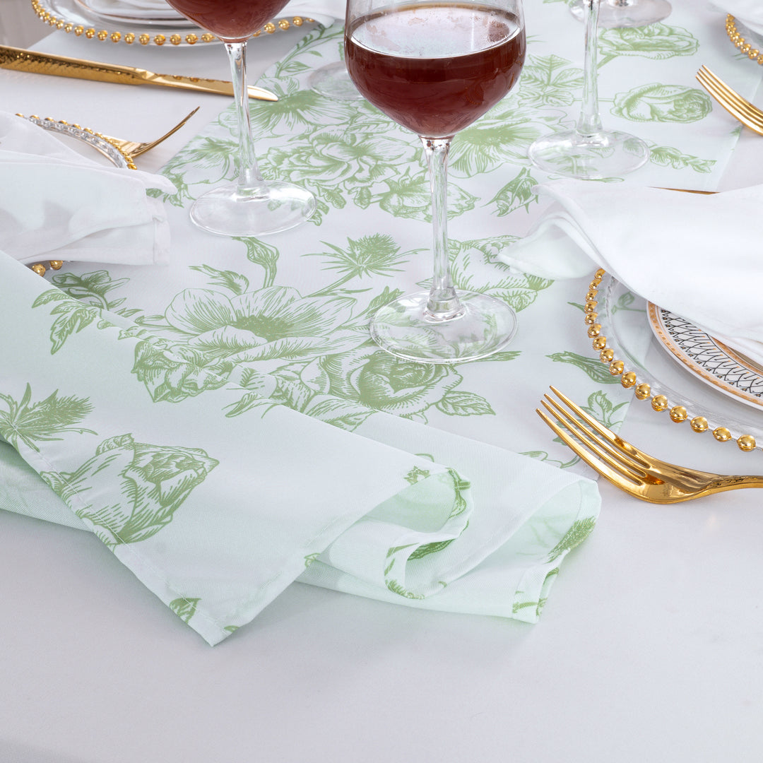 Chemins de table en polyester 13"x108" - Rouge (1pc)