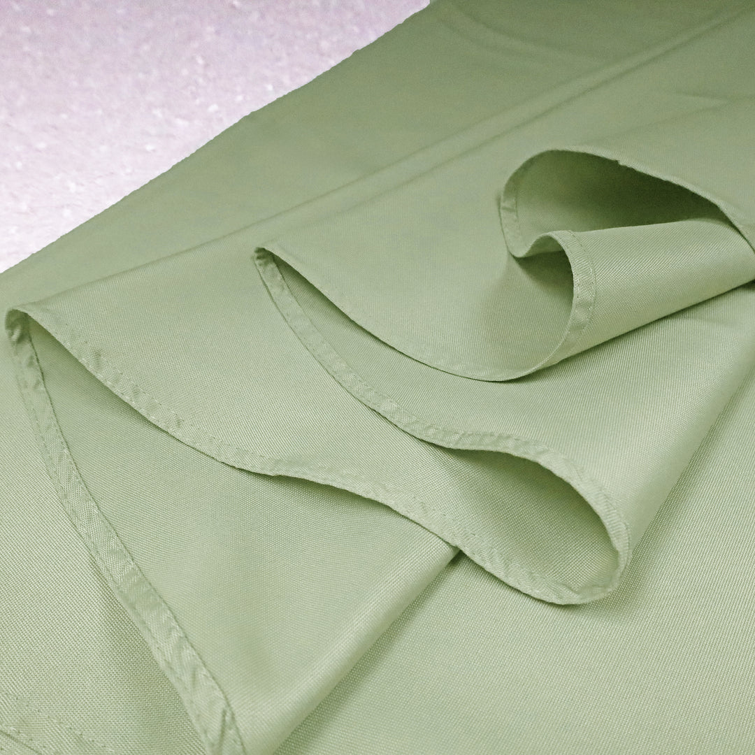 90" Seamless Round Heavy Duty Premium Polyester (240 GSM) Tablecloth - Sage Green (1pc)