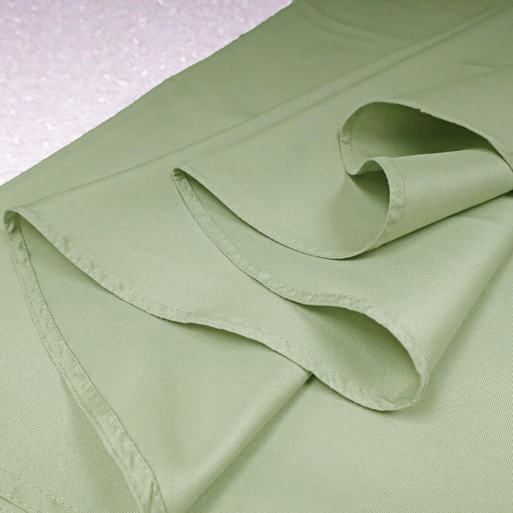 90" Seamless Round Heavy Duty Premium Polyester (240 GSM) Tablecloth - Sage Green (1pc)