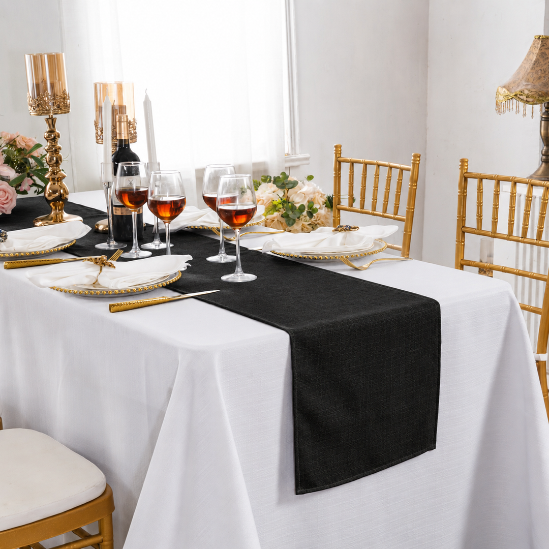 Chemins de table en polyester 13"x108" - Rouge (1pc)