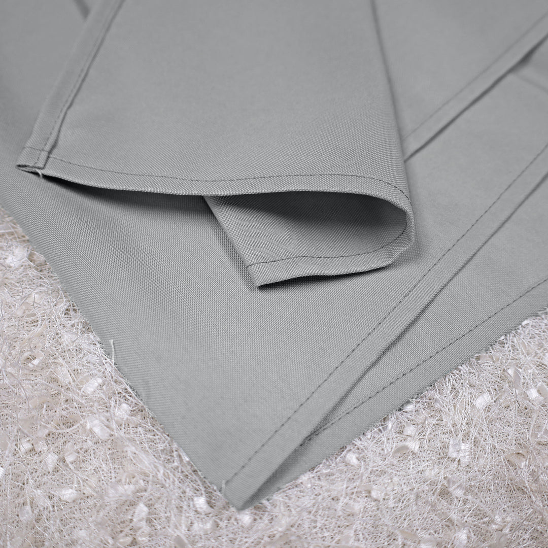 20"x20" Premium Polyester (240 GSM) Napkins - Silver (10pcs/pk)