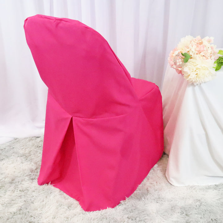 Premium Polyester (240 GSM) Folding Chair Cover - Fuchsia (1pc)