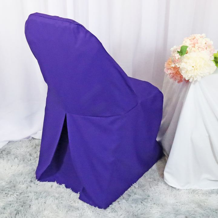 Premium Polyester (240 GSM) Folding Chair Cover - Regency Purple (1pc)