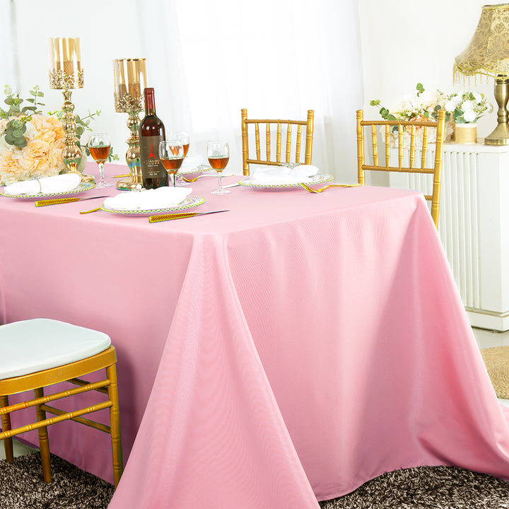 Nappe ronde en polyester 108" - Blanc (1pc)